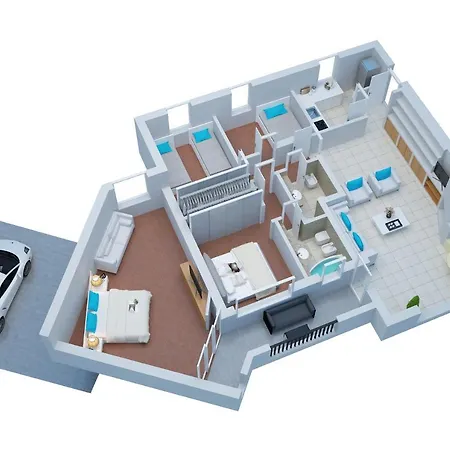 Lux-porto Cervo Center Sea View דירה