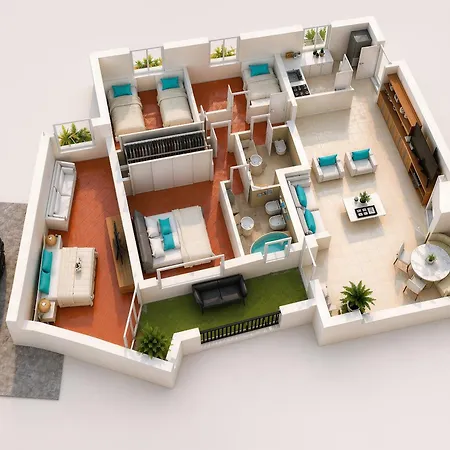 Lux-porto Cervo Center Sea View Apartment *